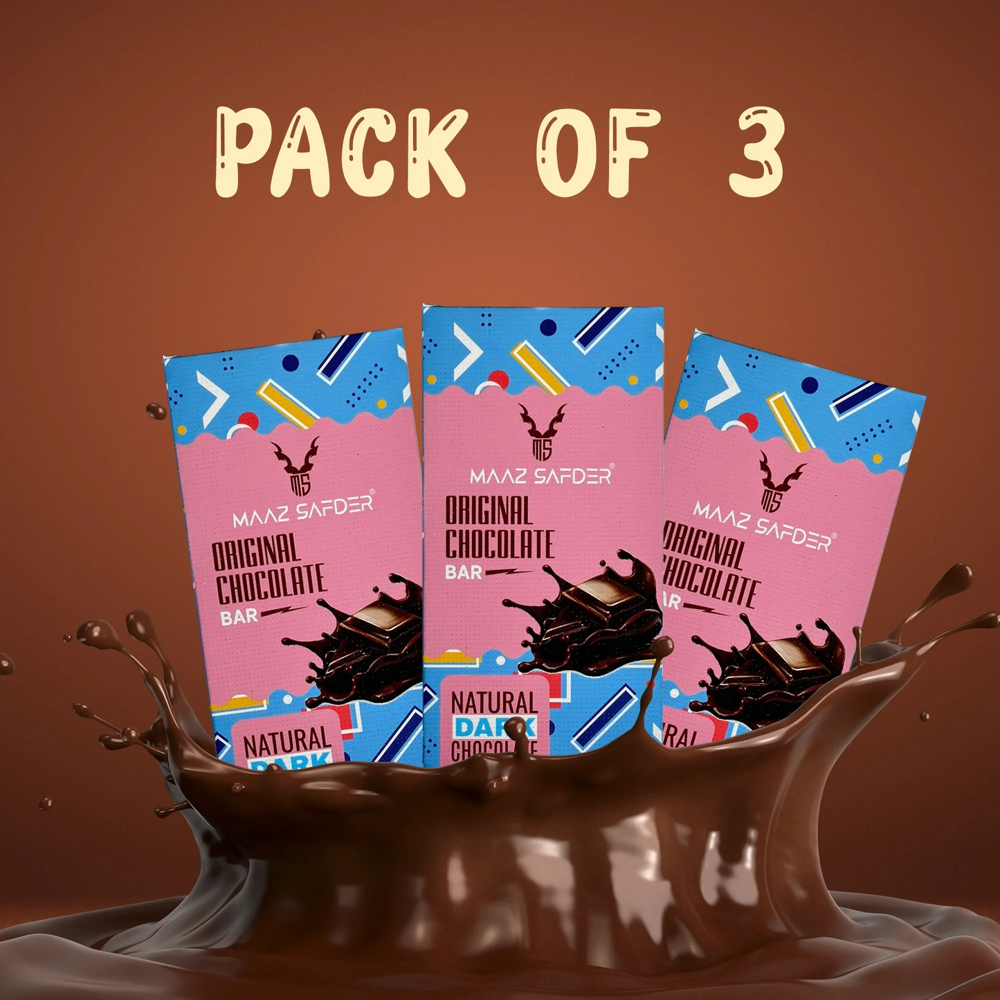 Maaz Safder Chocolate Bar (Pack of 3) - Maaz Safder Fragrance
