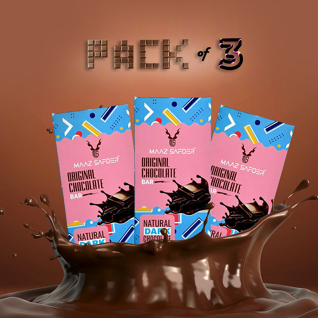 Maaz Safder Chocolate Bar (Pack of 3) - Maaz Safder Fragrance
